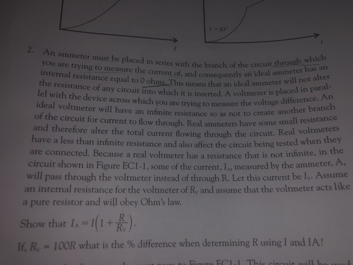 Solved 2. An ammeter must be placed in series with the
