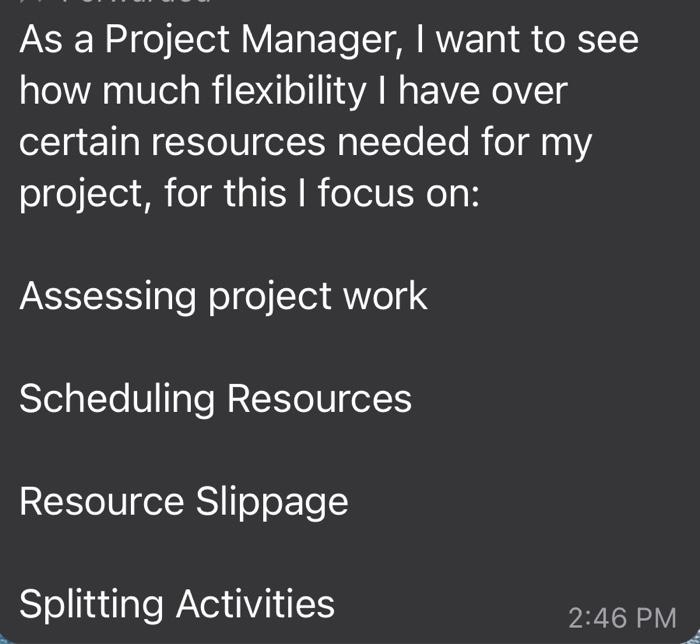 Solved As A Project Manager, I Want To See How Much | Chegg.com