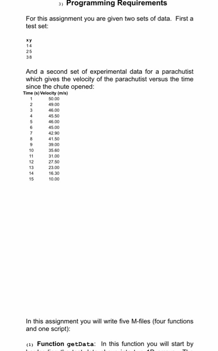 Solved 1) Introduction In this assignment you will begin to | Chegg.com