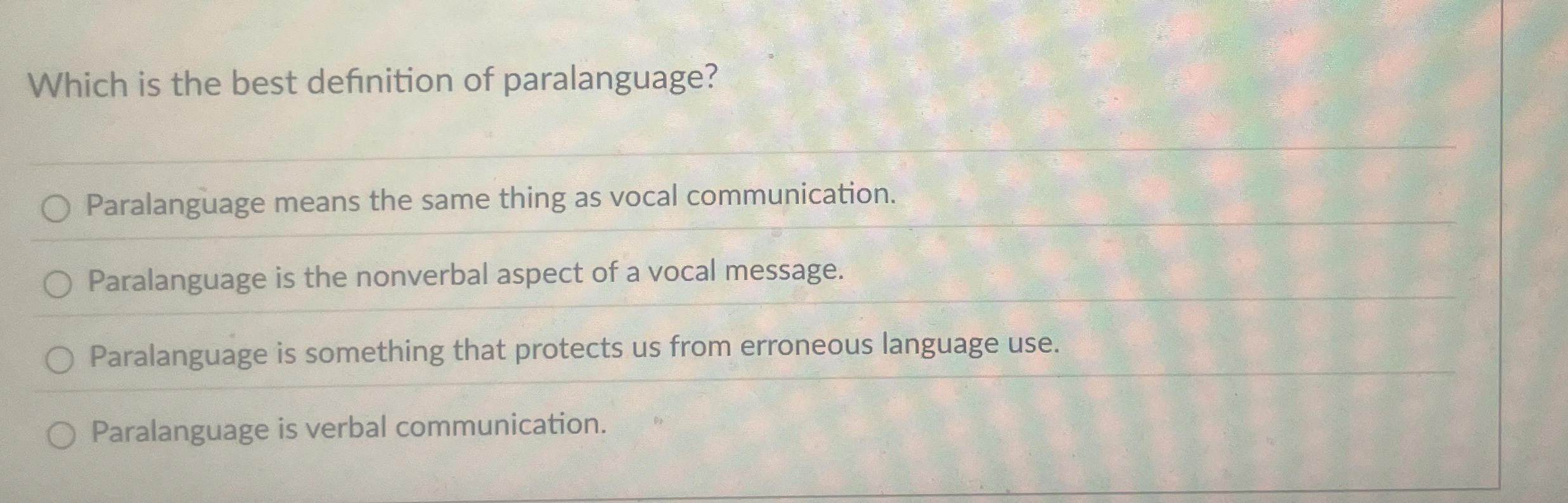 Solved Which is the best definition of | Chegg.com