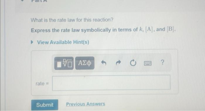 Solved Consider the reaction A + 2B =C whose rate at 25°C | Chegg.com