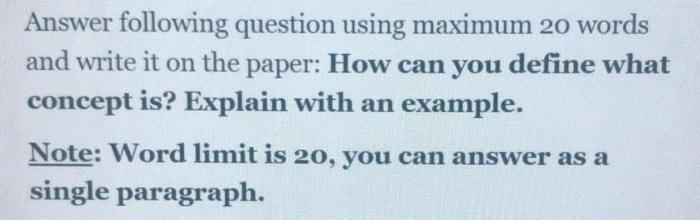 answer the following questions in 10 to 20 words