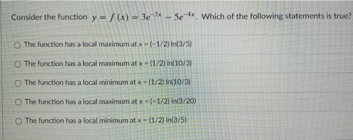 solved-consider-the-function-y-f-x-3e-2x-5e-4x-which-chegg