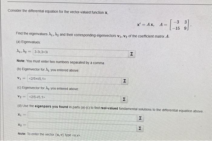 Solved Consider the differential equation for the | Chegg.com