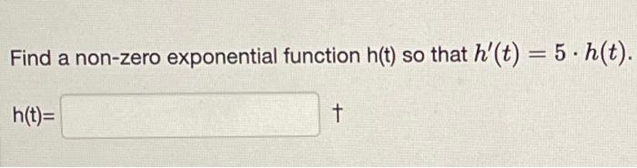how to find the zero of an exponential function