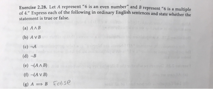 Solved Exercise 2.28. Let A represent 