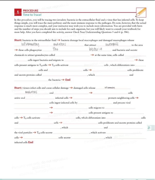 Solved In this procedure, you will be tracing two invaders: | Chegg.com
