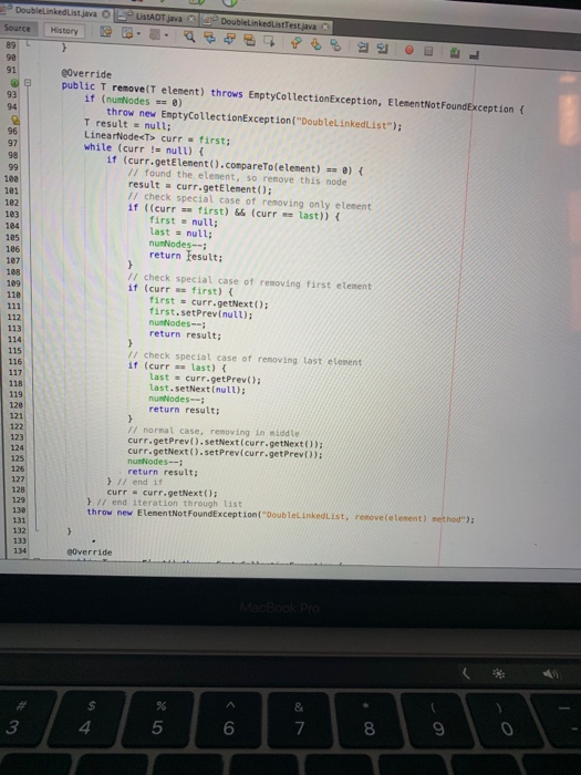 DoublelinkedListjava ListADT java | Chegg.com