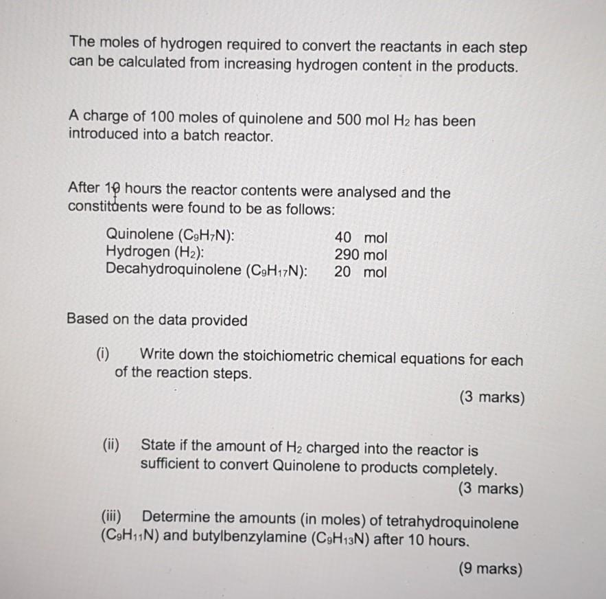 Solved Question 4 [30 Marks] (a) Consider A Liquid Phase | Chegg.com