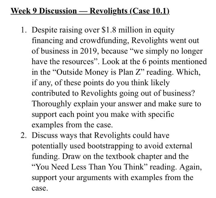 Revolights out deals of business