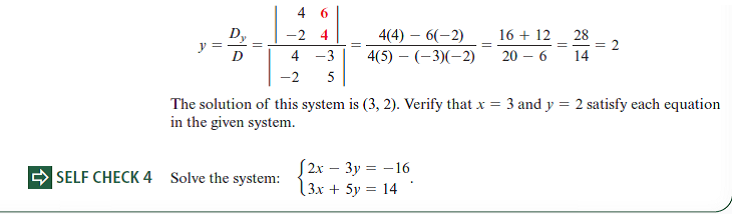 Solved: Use Cramer’s Rule To Solve Each System, If Possible. If Th ...