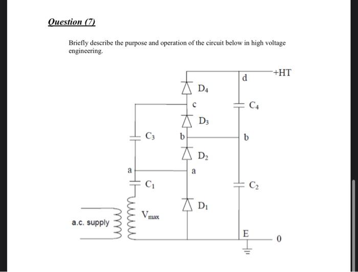 Solved Briefly Describe The Purpose And Operation Of The | Chegg.com