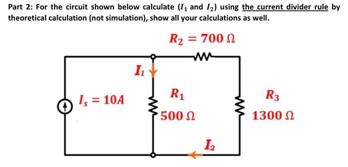 Solved Part 2: For The Circuit Shown Below Calculate (i1 And 