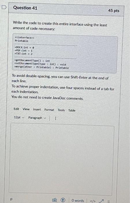Solved Write the code to create this entire interface using | Chegg.com