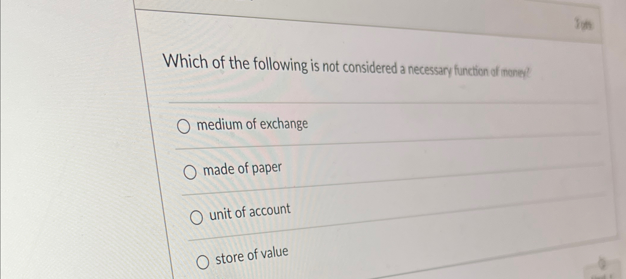 Solved Which of the following is not considered a necessary | Chegg.com