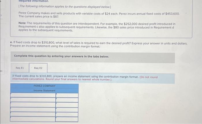 Solved Required information [The following information | Chegg.com