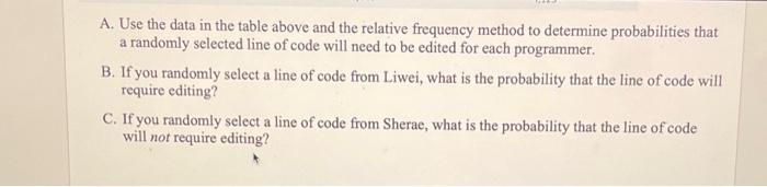 Solved Instructions: I. For Each Question, Calculate The | Chegg.com