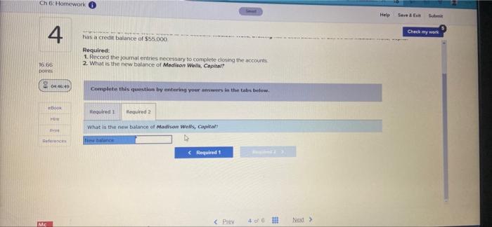 Solved Help Save & Exit Submit Check my work Exercise 6.7 | Chegg.com