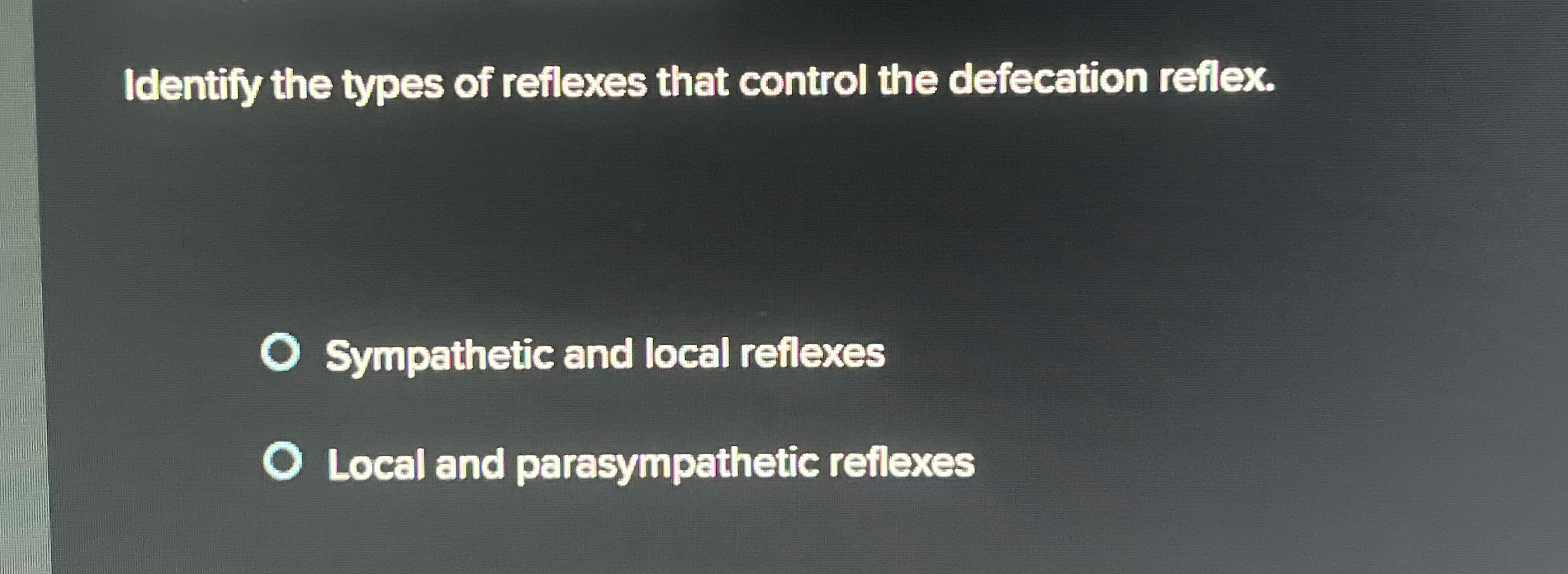 Solved Identify the types of reflexes that control the | Chegg.com