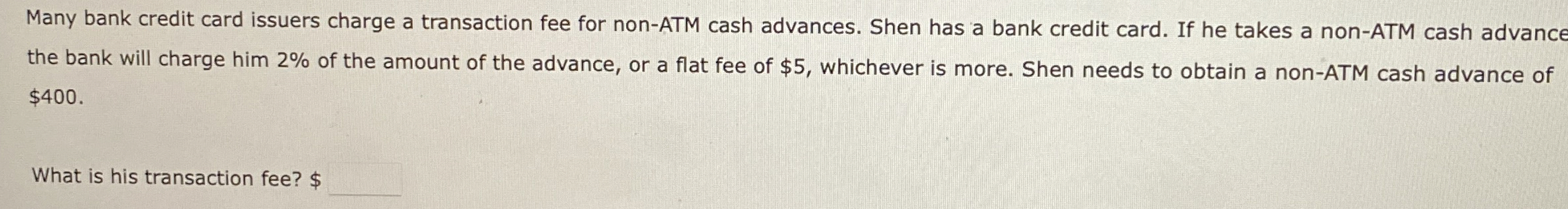 Solved How to solve Many bank credit card issuers charge a | Chegg.com