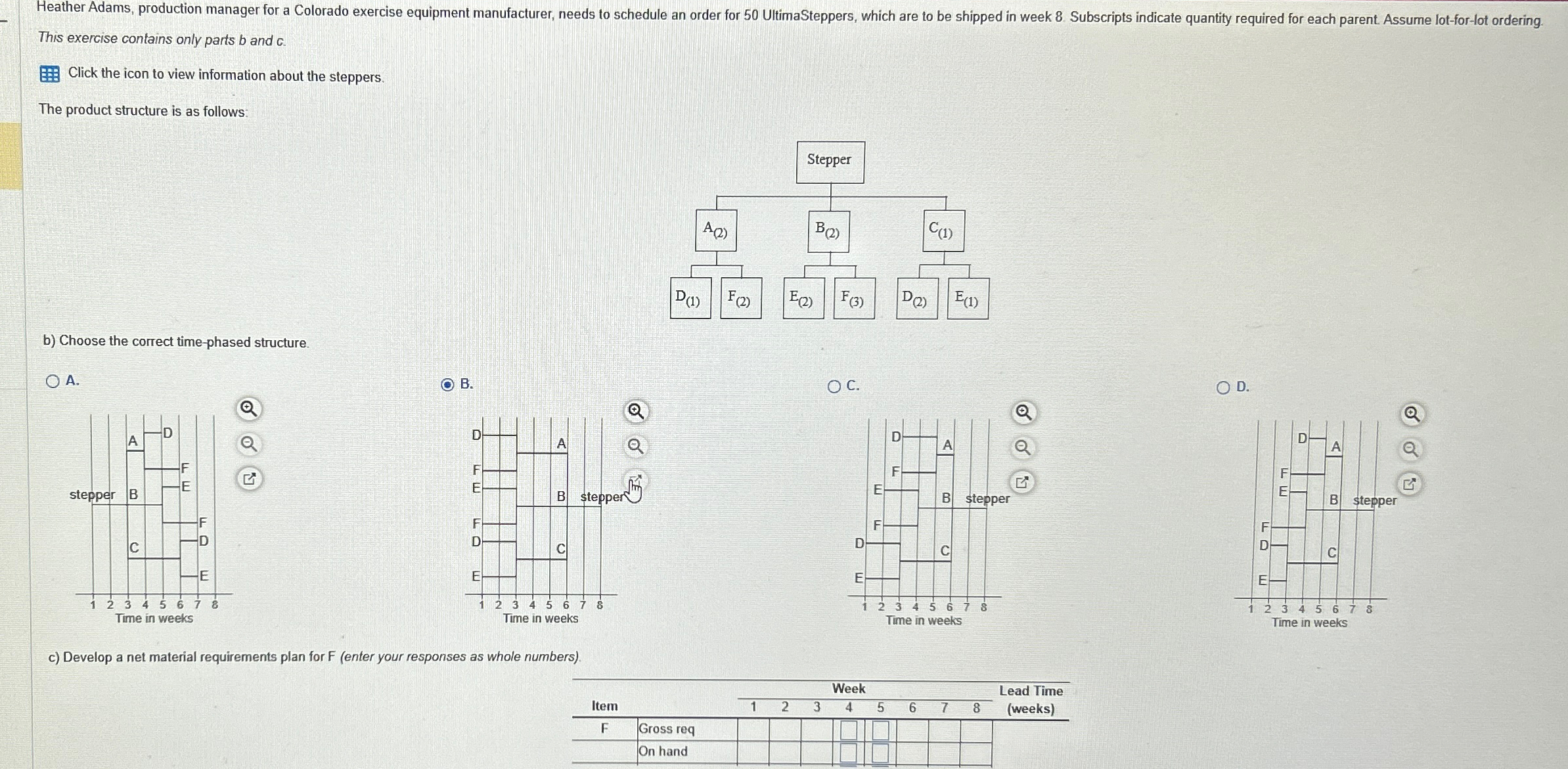 Solved This exercise contains only parts b ﻿and c.Click the | Chegg.com