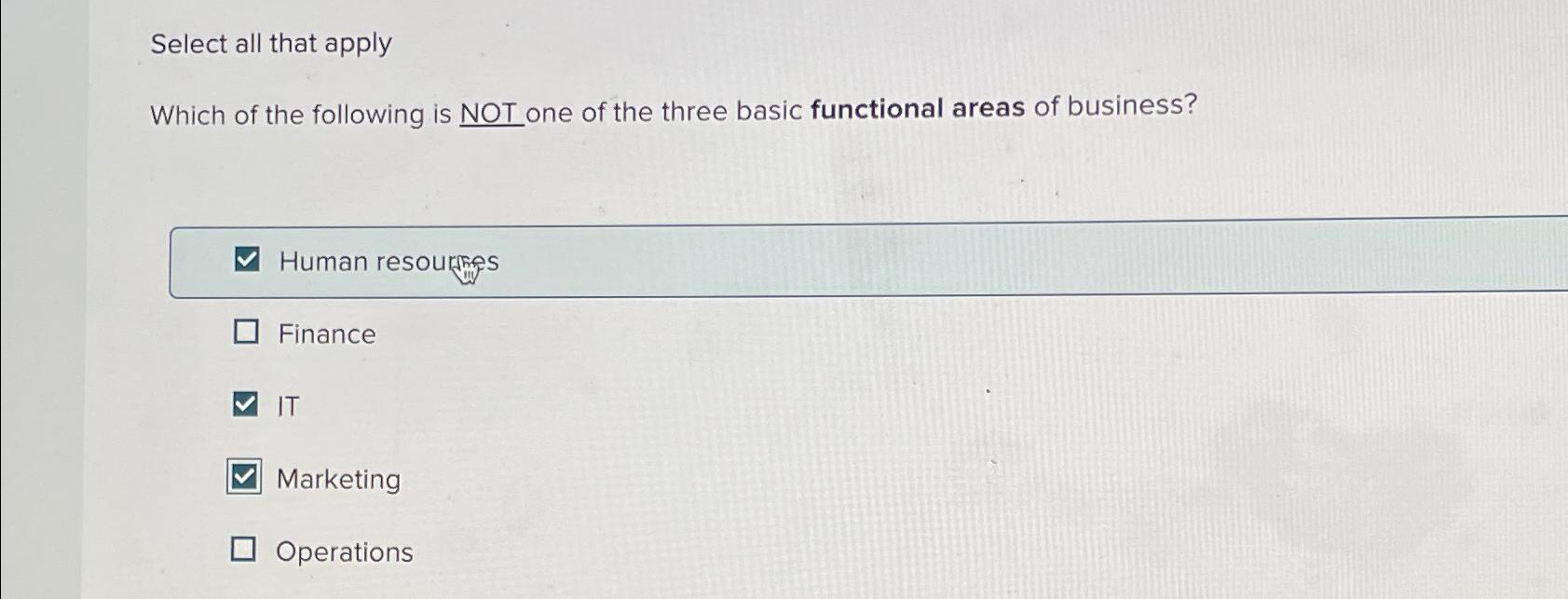Which of the Following is Not One of the Basic Areas of Finance?  