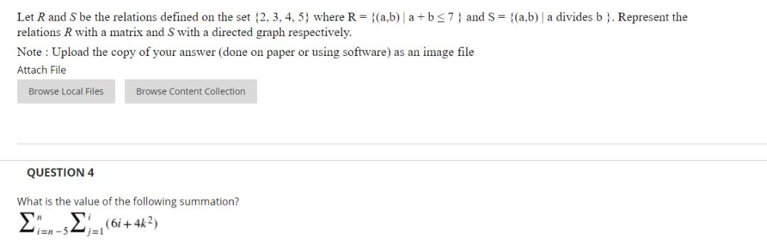 Solved Let Rand S be the relations defined on the set {2, 3, | Chegg.com
