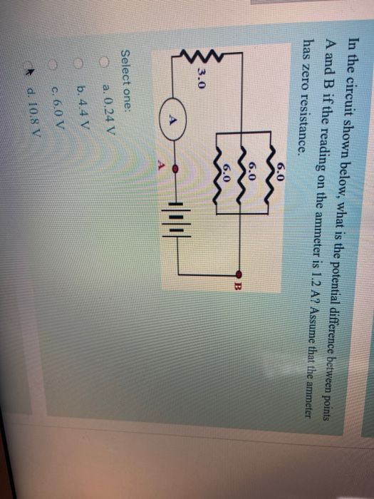 Solved In The Circuit Shown Below, What Is The Potential | Chegg.com