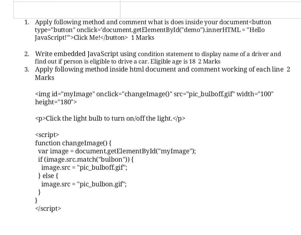 Solved 1. Apply following method and comment what is does | Chegg.com
