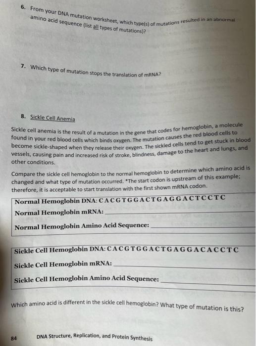 Part 1-DNA Structure And DNA Replication 1. What Is | Chegg.com