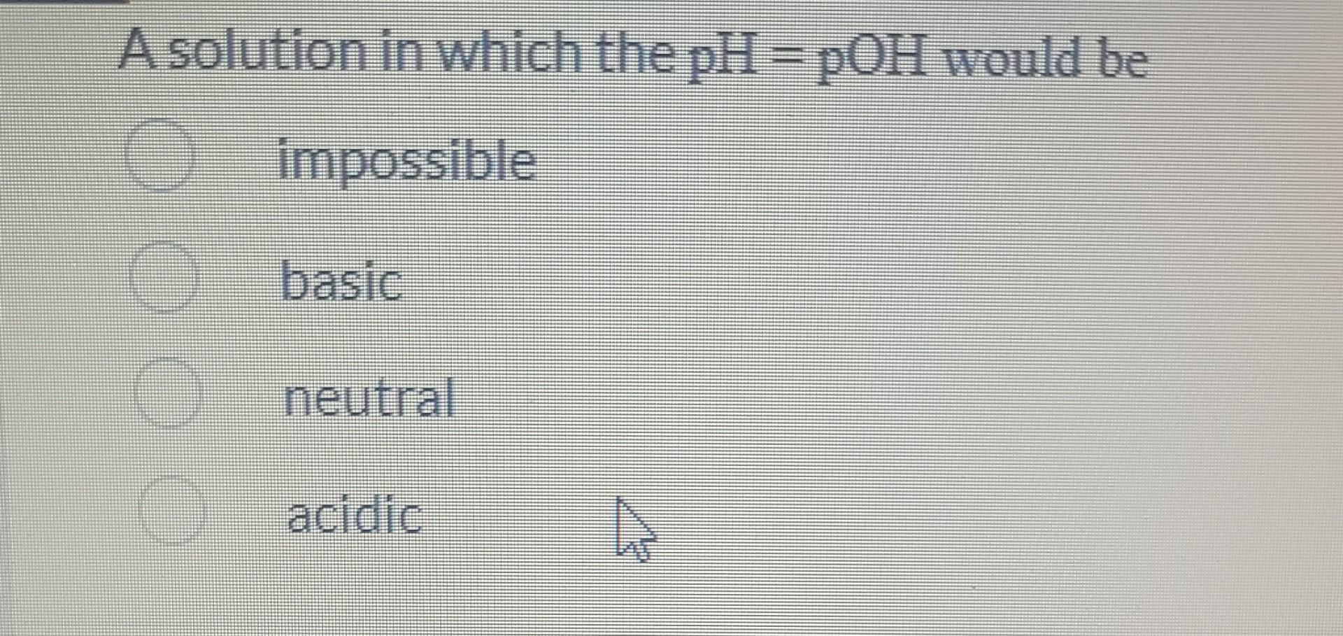 if the ph of a solution is 3 its poh is 10