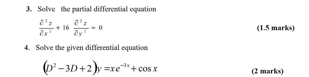 Solved 3. Solve the partial differential equation a ² z 022 | Chegg.com