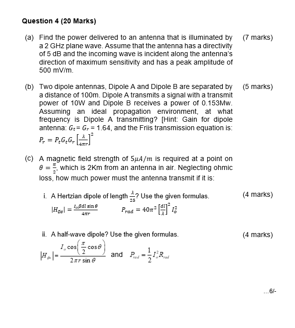 Solved Question 4 (20 ﻿Marks)(a) ﻿Find the power delivered | Chegg.com