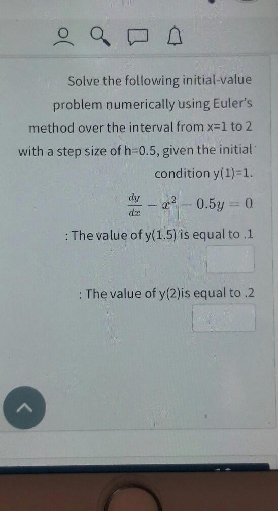 Solved o a Solve the following initial-value problem | Chegg.com