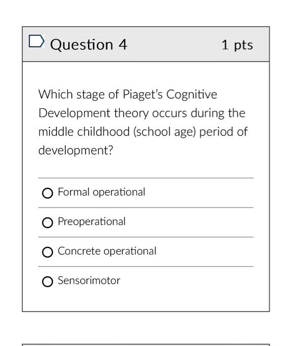 School age cognitive discount development