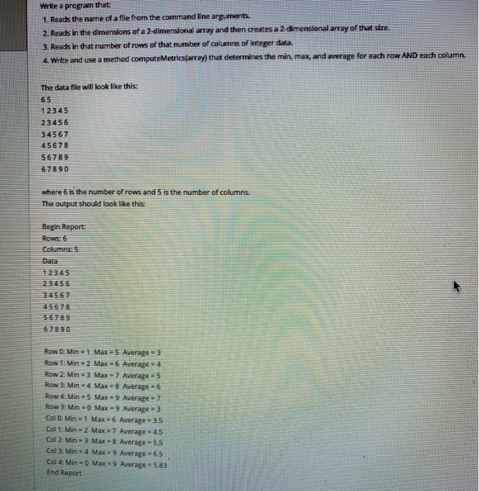 Solved Write a program that 1. Reacts the name of a file | Chegg.com