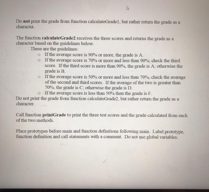 Solved 3. Write a program to determine a student's grade | Chegg.com