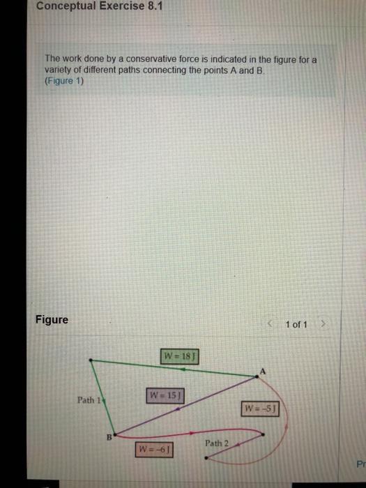 Solved Conceptual Exercise 8.1 The work done by a | Chegg.com