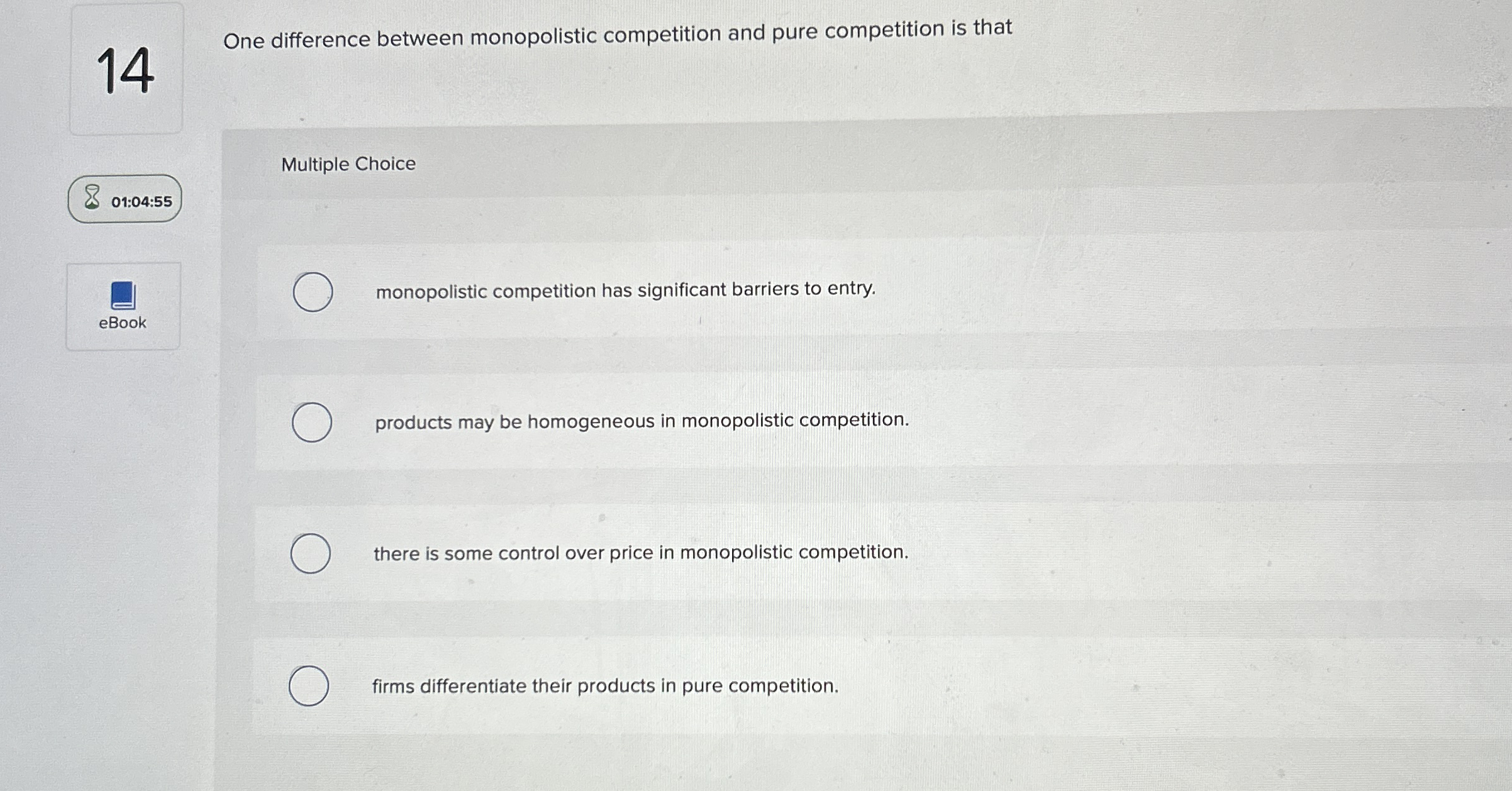 Solved 14One difference between monopolistic competition and | Chegg.com
