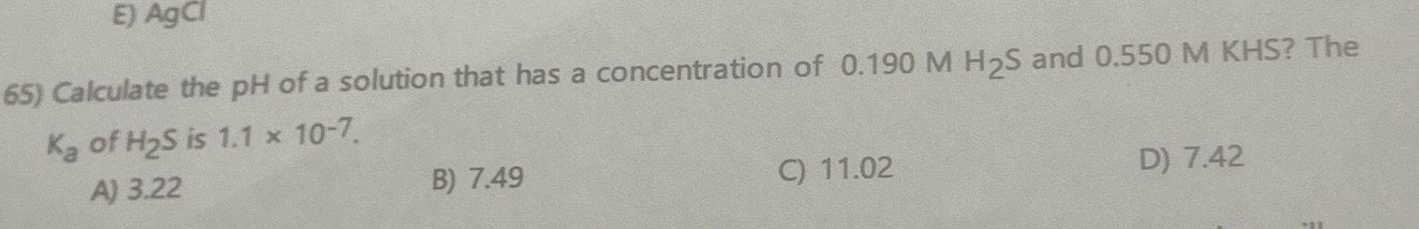 Solved Calculate the pH ﻿of a solution that has a | Chegg.com