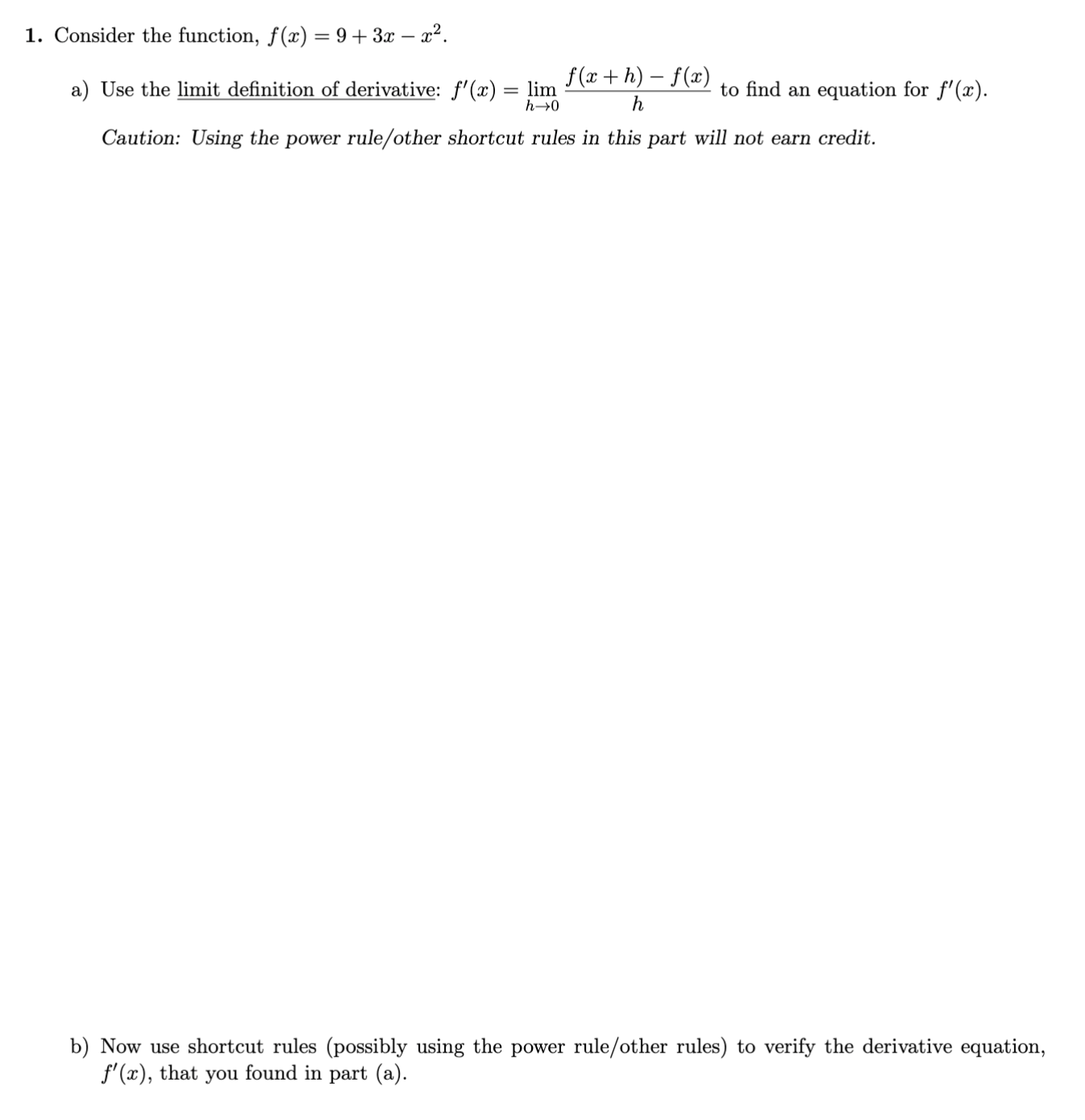 Solved Consider The Function Fx93x X2a ﻿use The Limit 9911