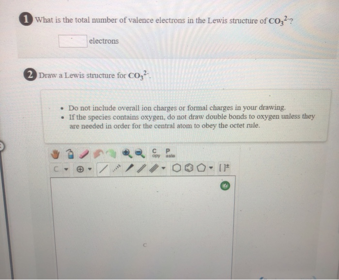 Solved 1 What is the total number of valence electrons in | Chegg.com
