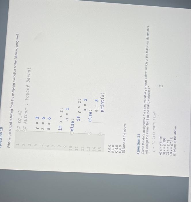 Solved What is the output resulting from the complete | Chegg.com