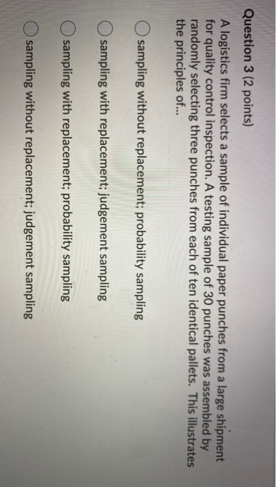 Solved Question 2 (2 points) Which of the following | Chegg.com