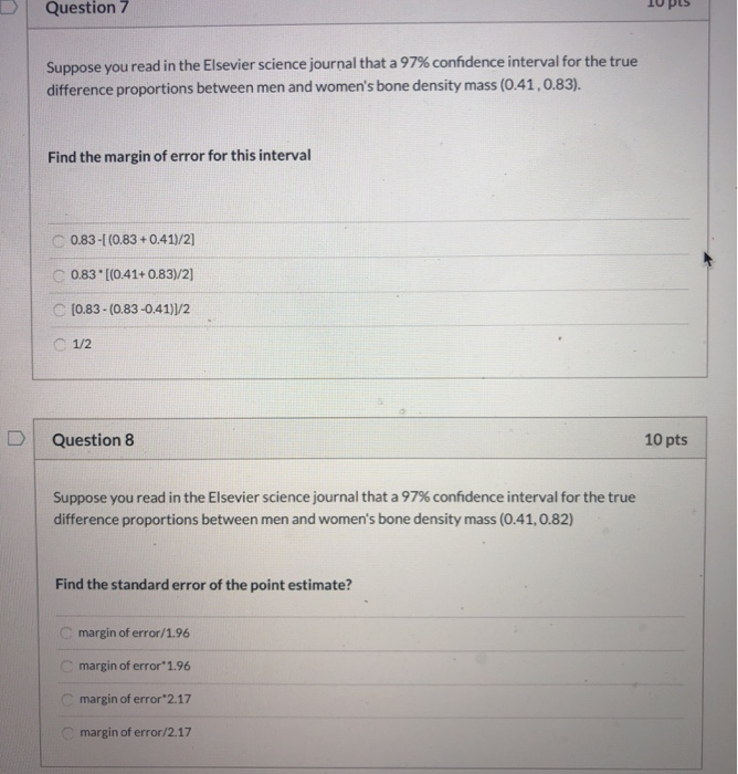 Solved Question 7 10 Suppose you read in the Elsevier | Chegg.com