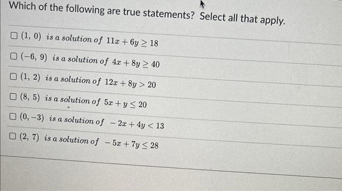 Which Of The Following Are Conditional Statements Select All That Apply