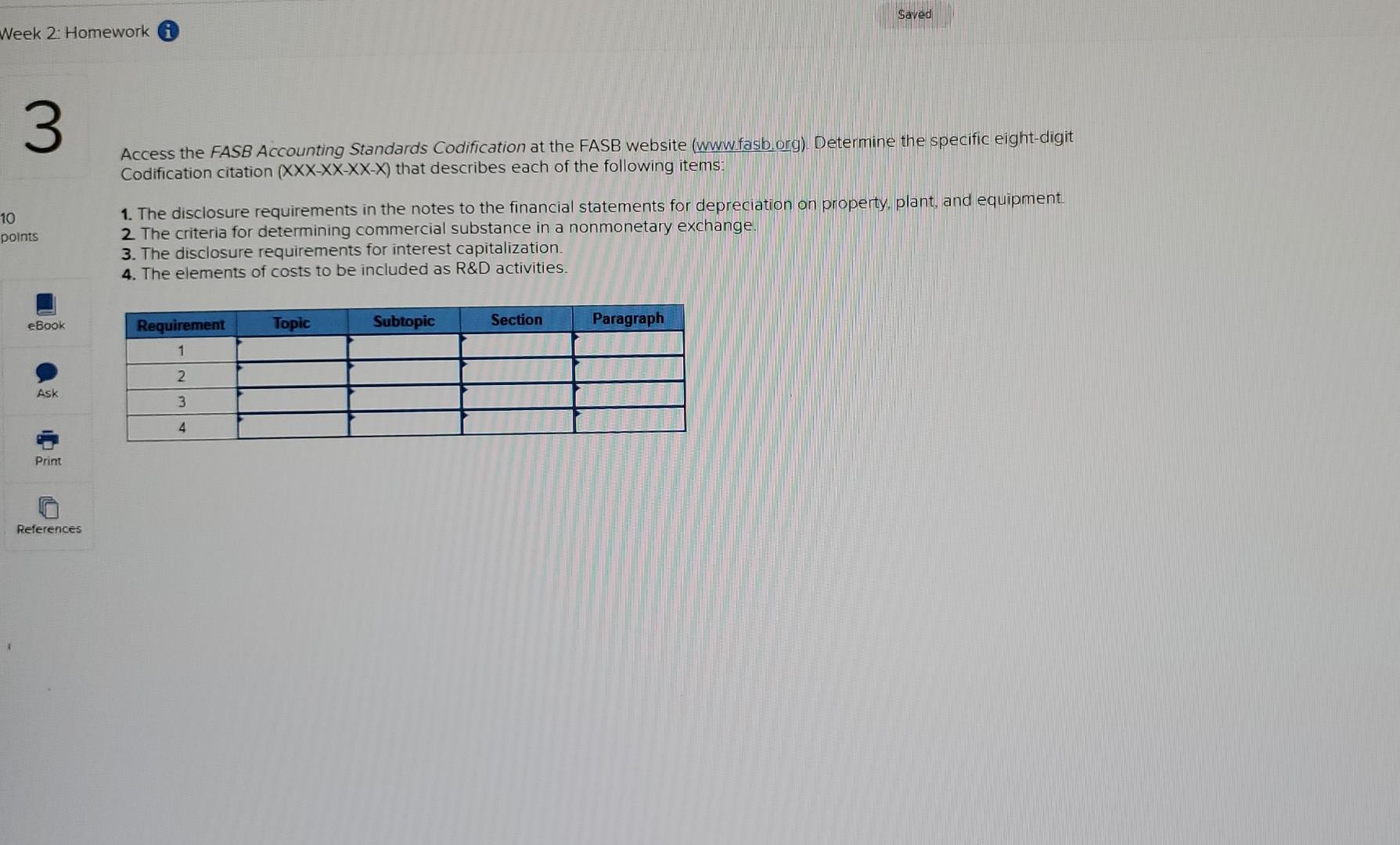 Solved Access the FASB Accounting Standards Codification at | Chegg.com