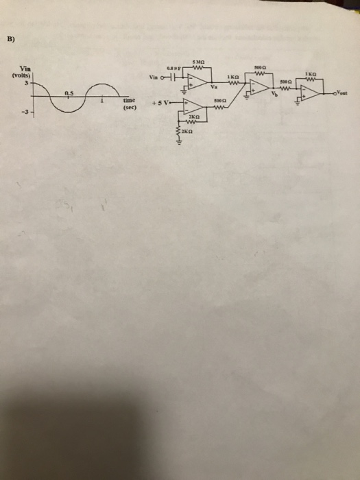 Solved 2.-(20 points) Draw the output voltage waveform for | Chegg.com
