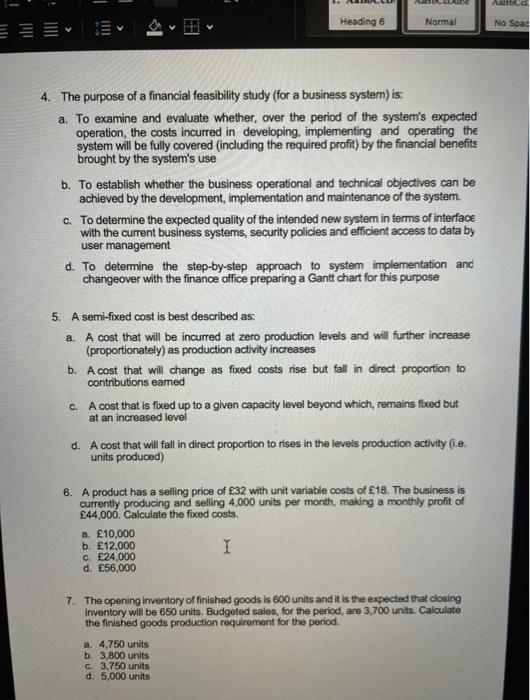 Solved Section A - Multiple choice questions (ALL questions | Chegg.com