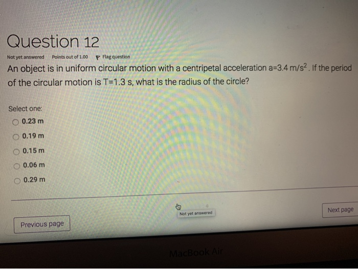 Solved Question 12 Not yet answered Points out of 1.00 P | Chegg.com